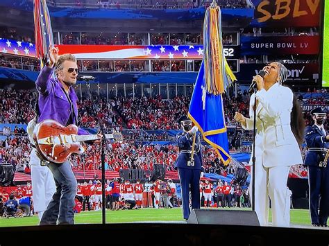 Who Is Singing The National Anthem At The Super Bowl 2024 Gif